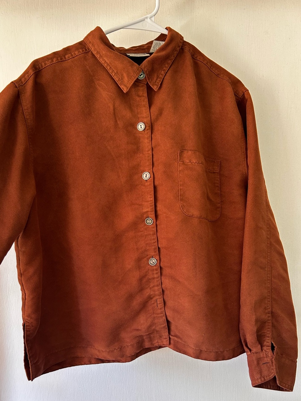 Chico's Rust-Colored Button Front Top